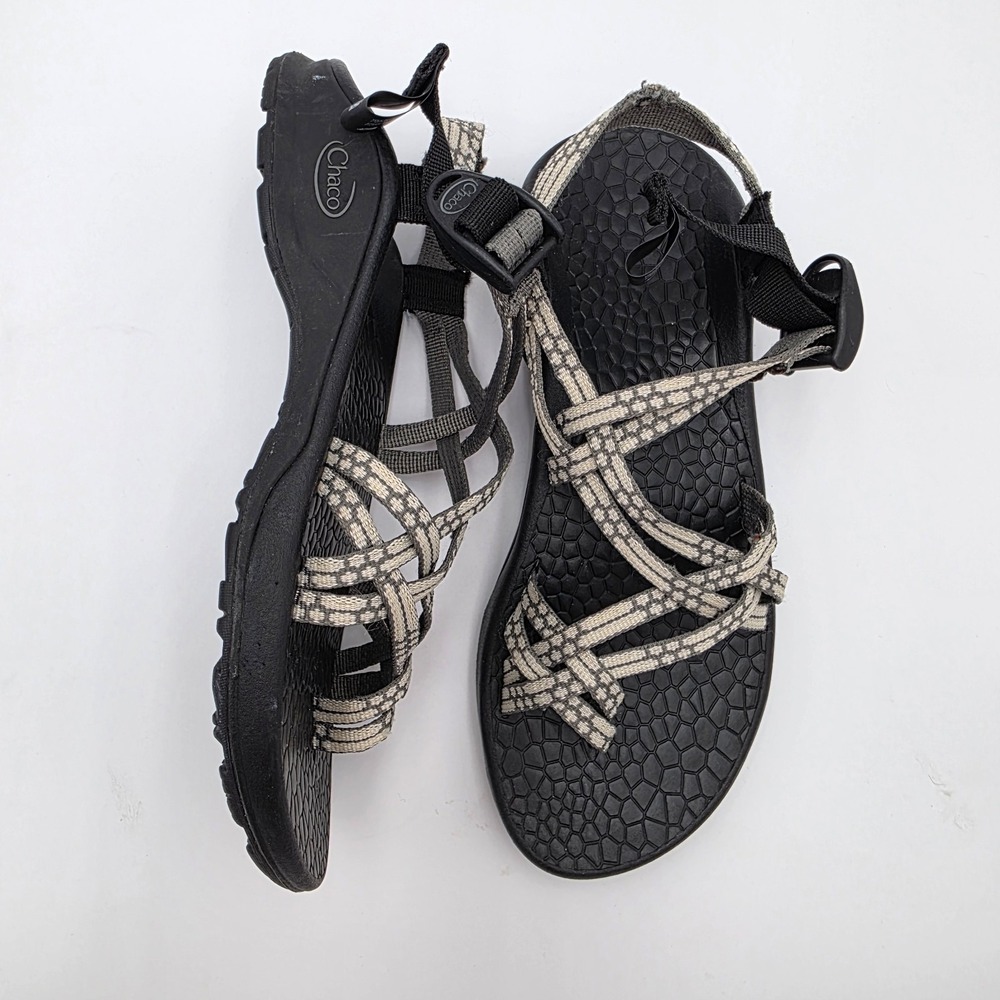 Chaco Womens Sz 9 ZX/2 Yampa Sandals Light Beam Gray Toe Loop Eco Tread Hiking
